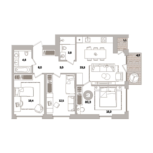 ЖК «Северный ветер», Санкт-Петербург | Жилой квартал «Северный ветер» на Васильевском острове, Брусника
